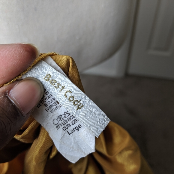 🌟Gold Champagne Flare Skirt Size Large - Picture 5 of 5